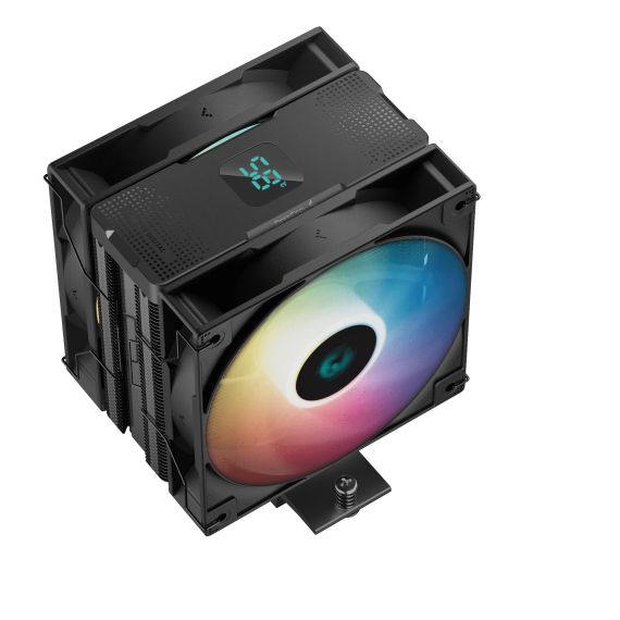 КУЛЕР DEEPCOOL AG400 DIGITAL PLUS/ UNIVERSAL/ 220W/ 500~2100RPM/ <31.6DBA/ 75.89CFM/ BLACK