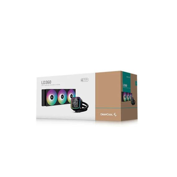 ЖИДКОСТНЫЙ ОХЛАДИТЕЛЬ DEEPCOOL LD360/ UNIVERSAL/ 300W/ <38.71DBA/ 72.04 CFM/ BLACK