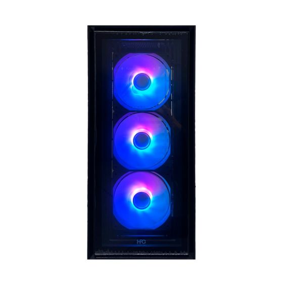 КОРПУС  HPC C-09  / 650W / SIDE PANEL / 4X120CM ARGB FANS / ATX / BLACK