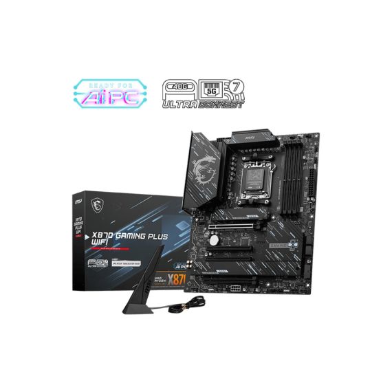 МАТЕРИНСКАЯ ПЛАТА MSI X870 GAMING PLUS WIFI/ AM5 / AMD X870 / DDR5 / ATX
