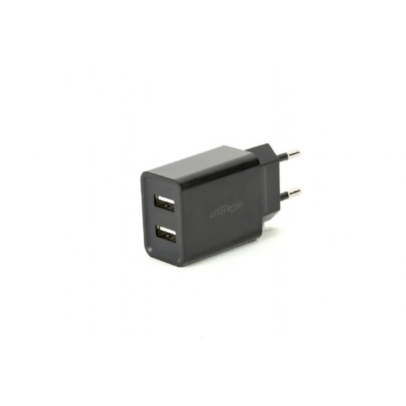 UNIVERSAL USB CHARGER - GEMBIRD EG-U2C2A-03-BK, 2-PORT UNIVERSAL USB CHARGER, 2.1 A, BLACK