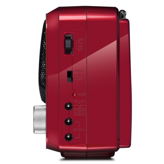 SVEN SRP-525 RED, FM/AM/SW RADIO, 3W RMS, 8-BAND RADIO RECEIVER, BUILT-IN AUDIO FILES PLAYER FROM USB-FASH, MICROSD AND SD CARD STORAGE DEVICES, TELESCOPIC SWIVEL ANTENNA, BUILT-IN BATTERY