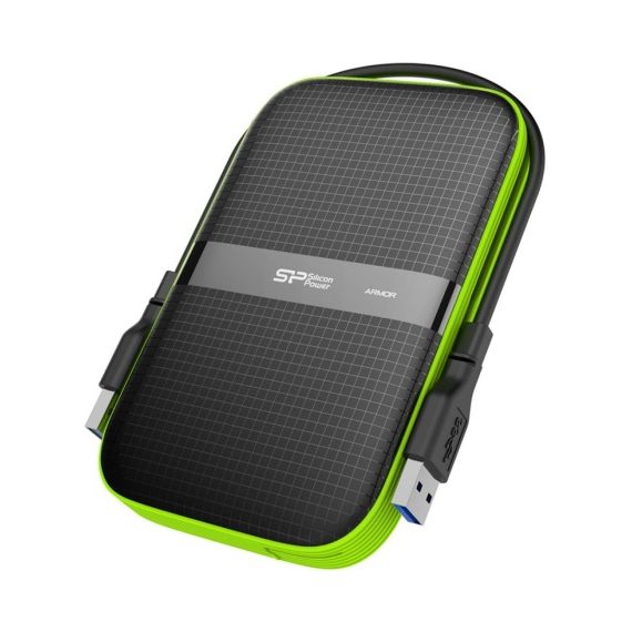 2.5” HDD EXTERN SILICON POWER ARMOR A60 / 5ТБ / USB3.1 / BLACK/GREEN