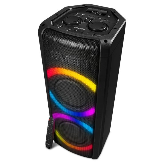ПОРТАТИВНАЯ КОЛОНКА SVEN PS-710 BLACK / 100W / BLUETOOTH / NFC / FM TUNER / USB / MICROSD