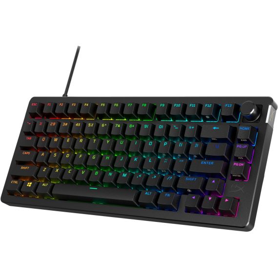КЛАВИАТУРА HYPERX ALLOY RISE 75 RGB, HYPERX LINEAR SWITCHES, [7G7A4AA#ACB]