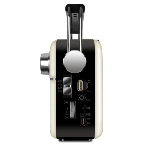 КОЛОНКА ПОРТАТИВНАЯ SVEN SRP-500, WHITE / 3W / BLUETOOTH / FM/AM/SW RADIO / USB / MICROSD