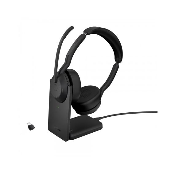НАУШНИКИ JABRA EVOLVE2 55/ BLUETOTH 5.2 / ANC / BLACK