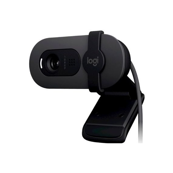ВЕБ-КАМЕРА LOGITECH BRIO 105 / 1080P/30FPS / PRIVACY SHUTTER / MIC / USB-A / GRAPHIT