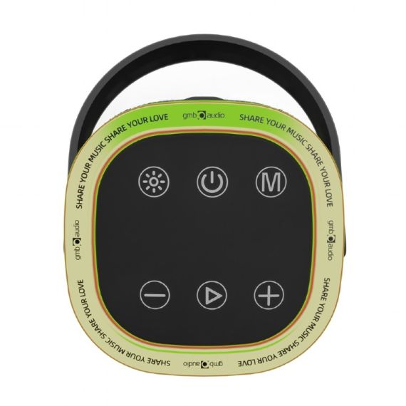 КОЛОНКА ПОРТАТИВНАЯ GEMBIRD SPK-BT-LED-06/ 10W / BLUETOOTH / MICROSD / USB / 1800 MAH