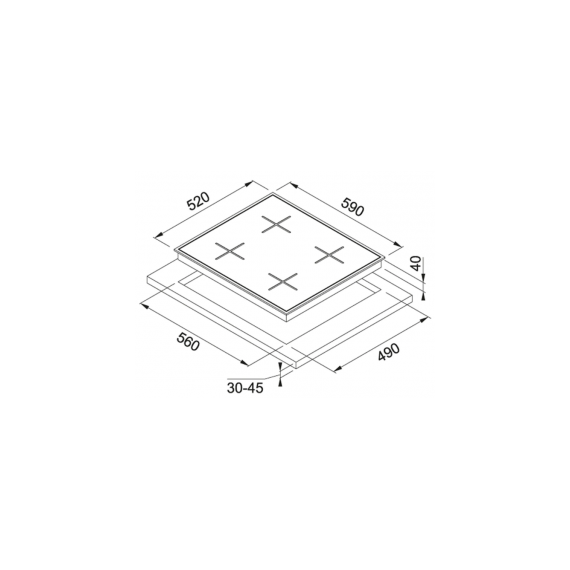 FRANKE FHNS 604 4G BK C