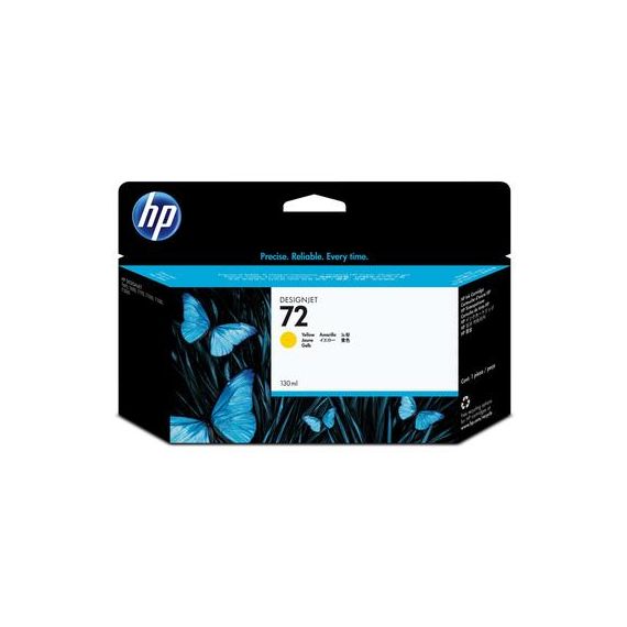HP 72 (C9373A) YELLOW INK CARTRIDGE VIVERA INK 130ML  FOR HP DESIGNJET T1100, HP DESIGNJET T1120, HP DESIGNJET610