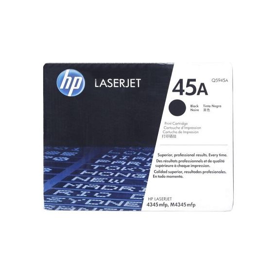 HP №45A BLACK CARTRIDGE, 42ML, LARGE, 830 A4 SIZE PAGES AT 5% COVERAGE, FOR COPIER 290, DESIGNJET 700, 750, 755, DJ1100C, 1120, 1220, 1600, 6120, 710C, 720C, 815C, 880C, 820CXI, 850, 870, 890, 9XX SERIES, FAX 1220
