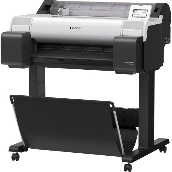 PLOTTER CANON IMAGE PROGRAF TM-340 (6248C003), 36”/A0+/914MM, LAN, 2400X1200 DPI_4PL, 2GB, A0 IN 42 SEC. PRINT HEAD PF-06, 5 TANK:PFI-030MBK (55ML):MBK/C/M/Y/ВK/, MAINTENANCE CART MC-31, STAND, ONE ROLL, FRONT-LOADING, FRONT OUTPUT.