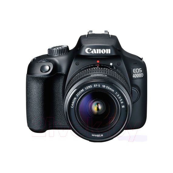 ЗЕРКАЛЬНАЯ КАМЕРА CANON EOS 4000D EF-S KIT 18-55MM III (3011C015AA) (С СУМКОЙ SB130 И КАРТОЙ ПАМЯТИ SD 16GB)