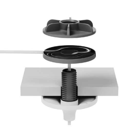 ПОТОЛОЧНОЕ ПОДВЕСНОЕ КРЕПЛЕНИЕ LOGITECH RALLY MIC POD MICROPHONES, WHITE