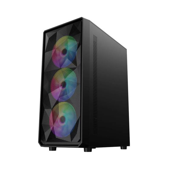 КОМПЬЮТЕР ATOL PC1059MP - GAMING A-RGB#2.3.3/ AMD RYZEN 5 5600/ 16GB/ 256GB SSD + 1TB/ RTX3050/ BLACK