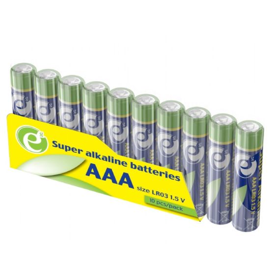 СУПЕР ЩЕЛОЧНЫЕ БАТАРЕЙКИ ААА GEMBIRD EG-BA-AAASA-01/ 10-PACK