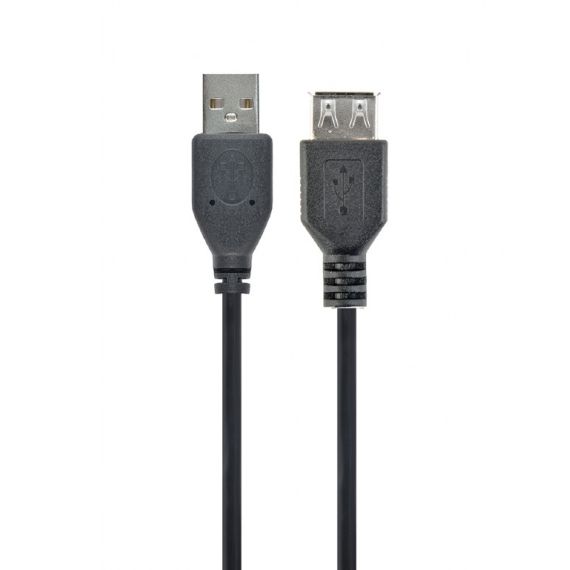 КАБЕЛЬ USB2.0 CABLEXPERT CC-USB2-AMAF-75CM/300-BK / 0.75 M / BLACK