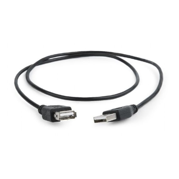 КАБЕЛЬ USB2.0 CABLEXPERT CC-USB2-AMAF-75CM/300-BK / 0.75 M / BLACK