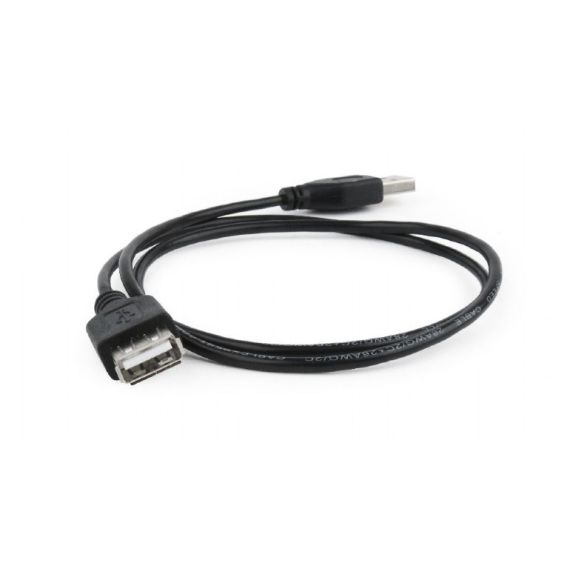 КАБЕЛЬ USB2.0 CABLEXPERT CC-USB2-AMAF-75CM/300-BK / 0.75 M / BLACK