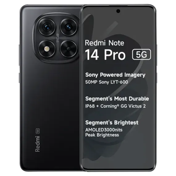 XIAOMI REDMI NOTE 14 PRO 5G 8/256 GB BLACK