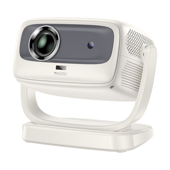 ПРОЕКТОР YESIDO 4K PRO WIFI BLUETOOTH USB HDMI 3,5 ММ ANDROID 10, БЕЛЫЙ