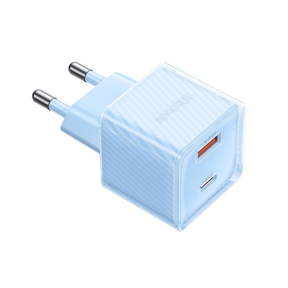 MCDODO GAN SERIES 1*USB-A+1*TYPE-C 33 ВТ, СИНИЙ