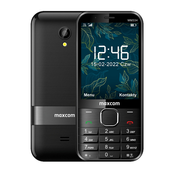 МОБИЛЬНЫЙ ТЕЛЕФОН MAXCOM MM334 3G BLACK