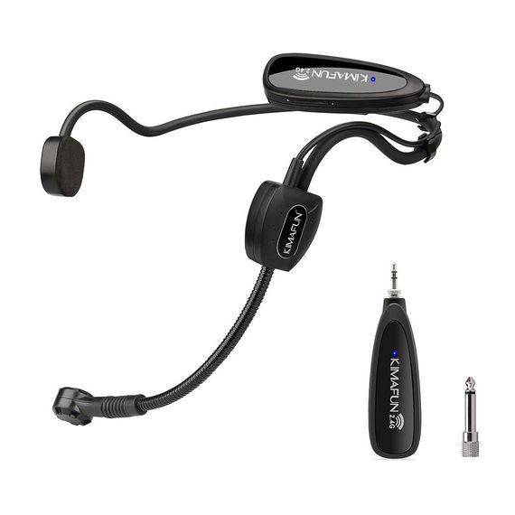 KIMAFUN БЕСПРОВОДНОЙ МИКРОФОН 2,4 ГГЦ KM-G100-1, ЧЕРНЫЙ