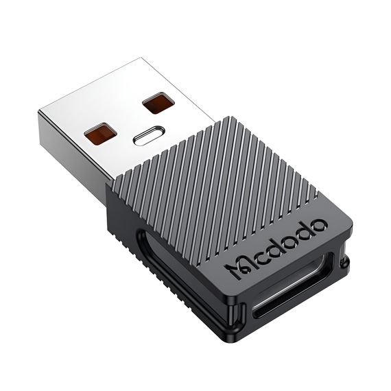ПЕРЕХОДНИК MCDODODO TYPE-C НА USB-A 2.0 5A, ЧЕРНЫЙ