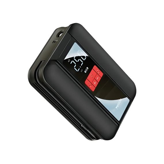 YESIDO ВОЗДУШНЫЙ НАСОС МНОГОФУНКЦИОНАЛЬНЫЙ 22 ЦИЛИНДРА, 2 МИНУТЫ ОТ 2,0 ДО 2,5 БАР VC04, ЧЕРНЫЙ