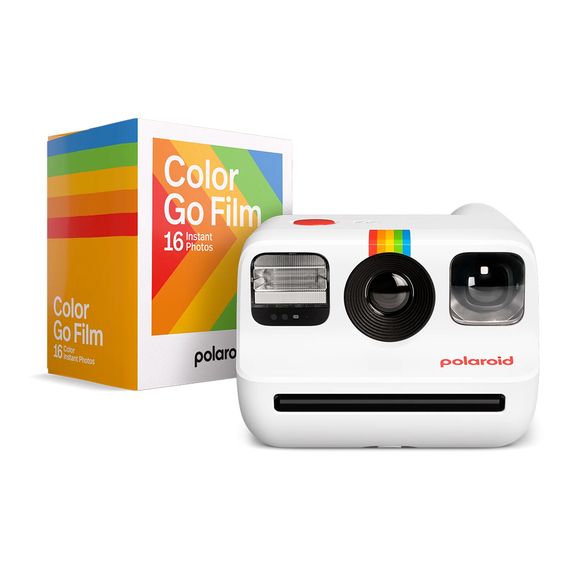 POLAROID PHOTO PRINTER GO GEN 2 EVERYTHING BOX + ЦВЕТНЫЕ ПЛЕНКИ 16 ЛИСТОВ, БЕЛЫЙ