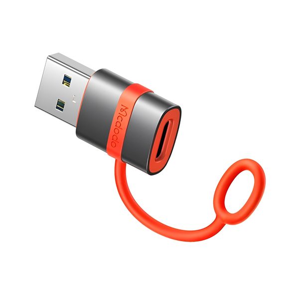 ПЕРЕХОДНИК MCDODO TYPE-C НА USB-A, ЧЕРНЫЙ