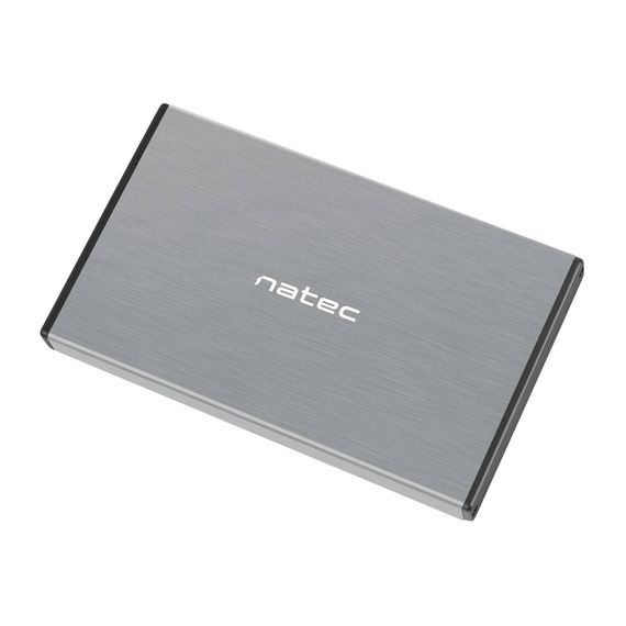 NATEC ВНЕШНИЙ КОРПУС ДЛЯ HDD/SSD RHINO GO SATA 2.5" USB 3.0, СЕРЫЙ