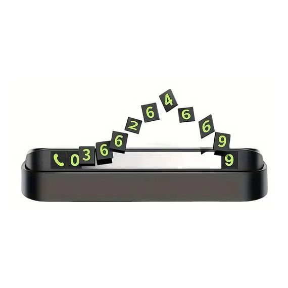 НОМЕР ДЛЯ ВРЕМЕННОЙ ПАРКОВКИ, ЧЕРНЫЙ