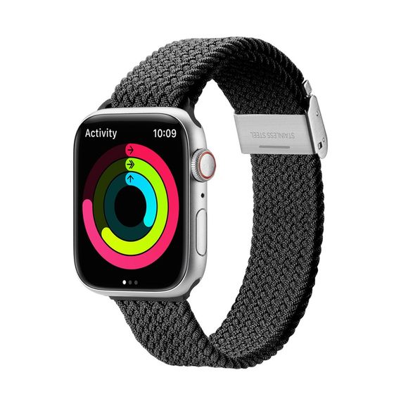 РЕМЕШОК DUX DUCIS MIXTURE II VERSION APPLE WATCH 42MM/44MM/45MM, ЧЕРНЫЙ