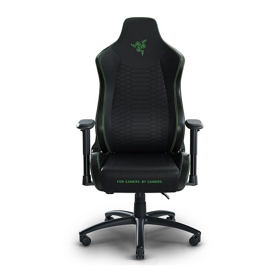 RAZER СТУЛ ISKUR X КОЖАНЫЙ/ЧЕРНЫЙ/ЗЕЛЕНЫЙ