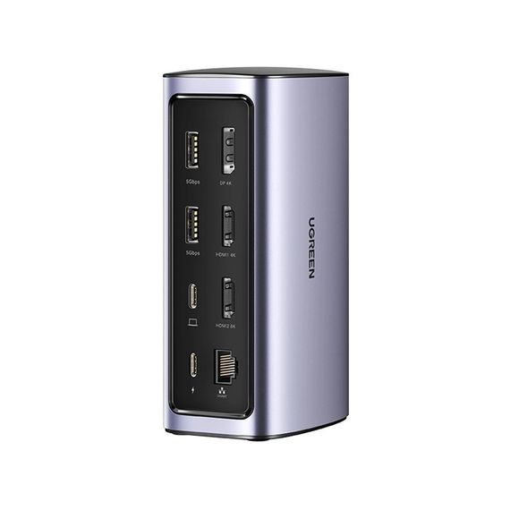UGREEN МНОГОФУНКЦИОНАЛЬНАЯ ДОК-СТАНЦИЯ 100 ВТ (13-В-1) CM555, СЕРЫЙ