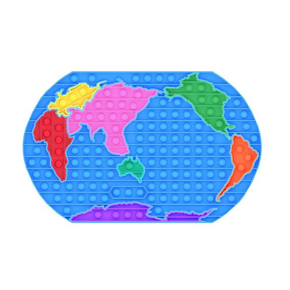 POPIT MAP MULTICOLOUR