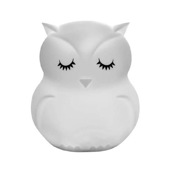 СИЛИКОНОВЫЙ НОЧНИК CUTE SERIES OWL, БЕЛЫЙ