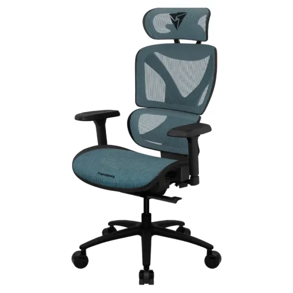 ОФИСНОЕ КРЕСЛО THUNDERX3 XTC CHROMA, ВЕНТИЛИРУЕМАЯ CЕТКА, ИСКУССТВЕННАЯ КОЖА, СИНИЙ | ЧЁРНЫЙ