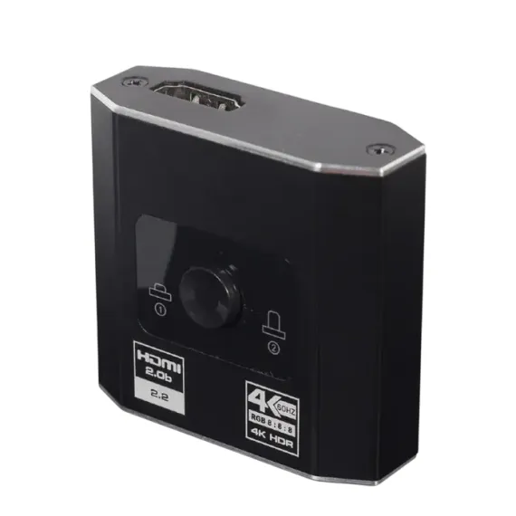 ДВУНАПРАВЛЕННЫЙ ПЕРЕКЛЮЧАТЕЛЬ HDMI CABLEXPERT DSW-HDMI-21, ЧЁРНЫЙ