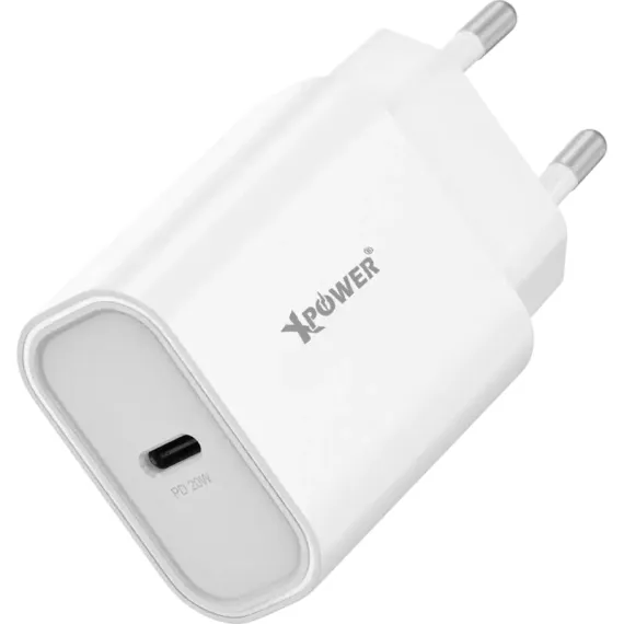 ЗАРЯДНОЕ УСТРОЙСТВО XPOWER USB-C, 20ВТ, БЕЛЫЙ