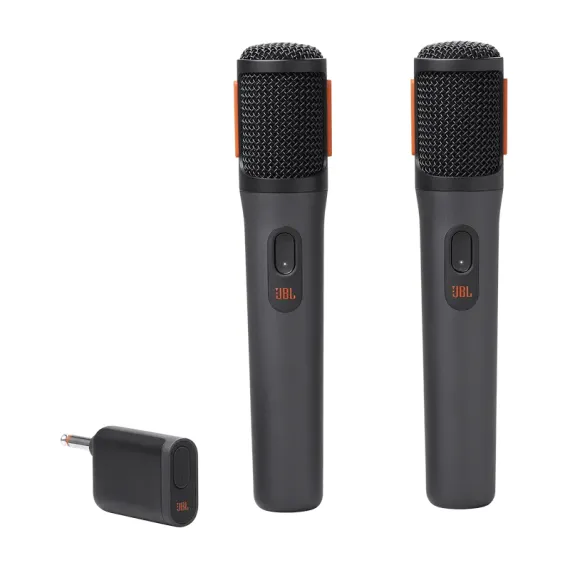 МИКРОФОН ДЛЯ ЖИВОГО ИСПОЛНЕНИЯ JBL PARTYBOX WIRELESS MICROPHONES, БЕСПРОВОДНОЙ, ЧЁРНЫЙ