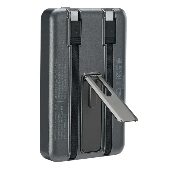 ПОРТАТИВНОЕ ЗАРЯДНОЕ УСТРОЙСТВО RIVACASE VA2608, 10000МА·Ч, ЧЁРНЫЙ