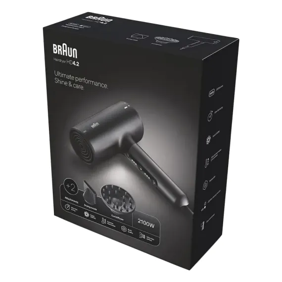 ФЕН BRAUN AD4.2, 2100ВТ, ЧЁРНЫЙ