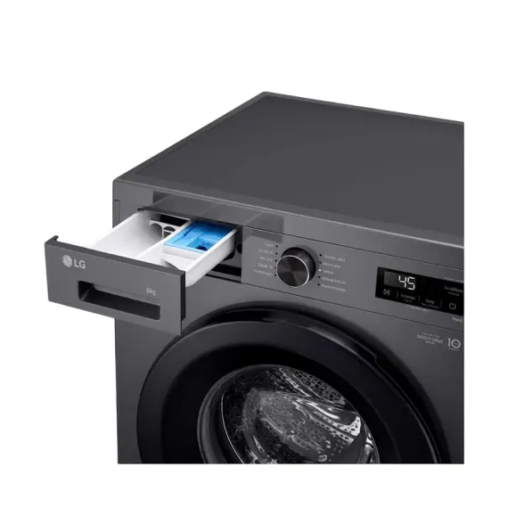 СТИРАЛЬНАЯ МАШИНА LG F84B15MBS, 8КГ, СЕРЫЙ