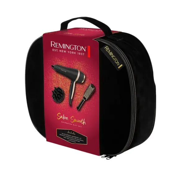 ФЕН REMINGTON SALON SMOOTH D6940GP, 2100ВТ, ЧЕРНЫЙ | ЗОЛОТИСТЫЙ