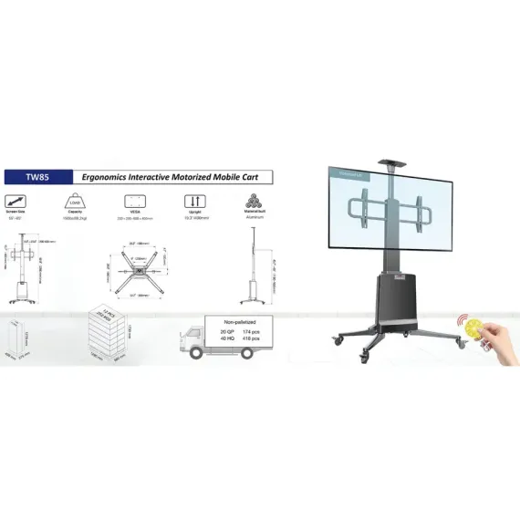 ПЕРЕДВИЖНАЯ ПОДСТАВКА ДЛЯ ДИСПЛЕЯ STARBOARD TW-85