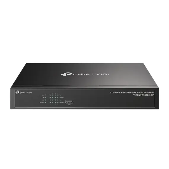 ВИДЕОРЕГИСТРАТОР TP-LINK VIGI NVR1008H-8P, ЧЁРНЫЙ